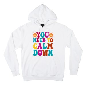 You Need To Clam Down Retro Colorful Hoodie