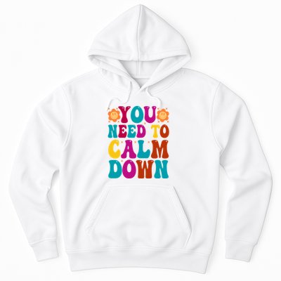 You Need To Clam Down Retro Colorful Hoodie