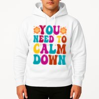 You Need To Clam Down Retro Colorful Hoodie