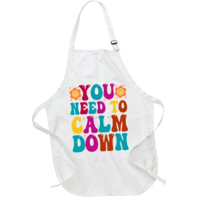 You Need To Clam Down Retro Colorful Apron
