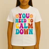 You Need To Clam Down Retro Colorful T-Shirt