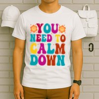 You Need To Clam Down Retro Colorful T-Shirt