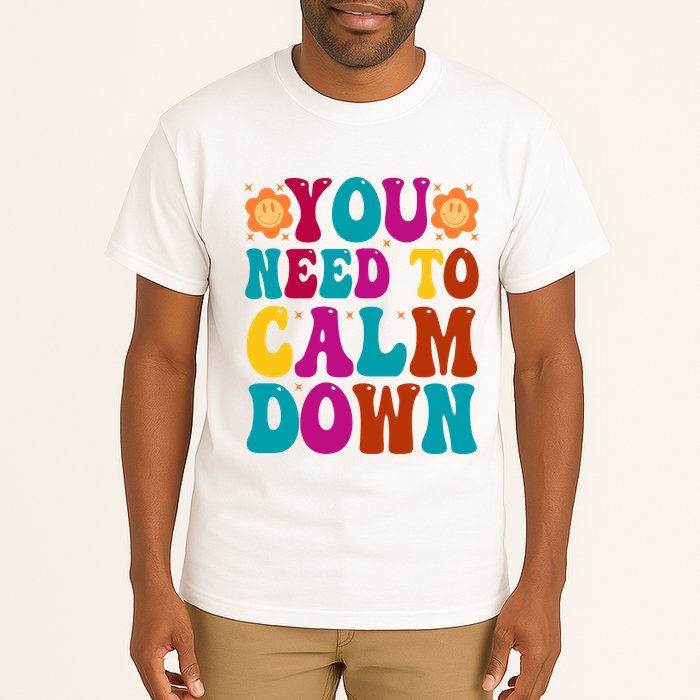 You Need To Clam Down Retro Colorful Tall T-Shirt