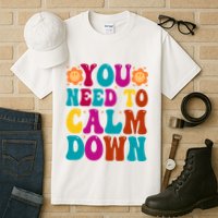 You Need To Clam Down Retro Colorful Tall T-Shirt