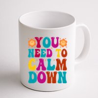 You Need To Clam Down Retro Colorful Mug