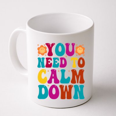 You Need To Clam Down Retro Colorful Mug