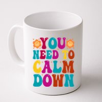 You Need To Clam Down Retro Colorful Mug