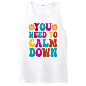 You Need To Clam Down Retro Colorful PosiCharge Competitor Tank