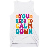 You Need To Clam Down Retro Colorful Tank Top