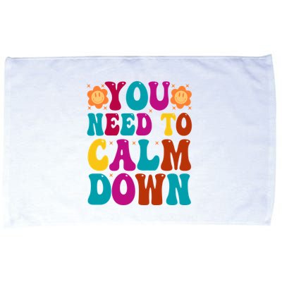 You Need To Clam Down Retro Colorful Microfiber Hand Towel