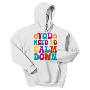 You Need To Clam Down Retro Colorful Kids Hoodie