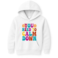 You Need To Clam Down Retro Colorful Kids Hoodie