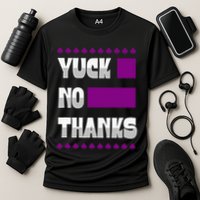 Yuck No Thanks Ace Symbol Funny Asexual Pride Cooling Performance Crew T-Shirt
