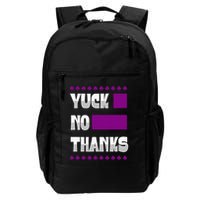 Yuck No Thanks Ace Symbol Funny Asexual Pride Backpack