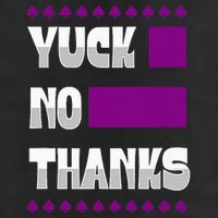 Yuck No Thanks Ace Symbol Funny Asexual Pride Adult Drive Performance Visor