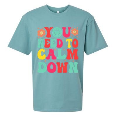 You Need To Calm Down Sueded Cloud Jersey T-Shirt