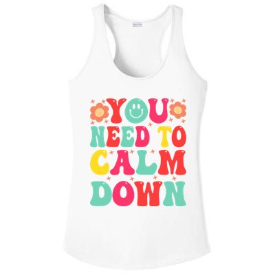 You Need To Calm Down Ladies PosiCharge Competitor Racerback Tank
