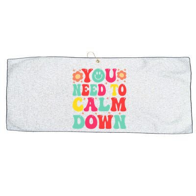 You Need To Calm Down Large Microfiber Waffle Golf Towel