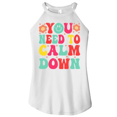 You Need To Calm Down Women's Perfect Tri Rocker Tank