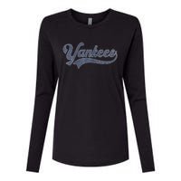 Yankee Name Vintage Retro Womens Cotton Relaxed Long Sleeve T-Shirt