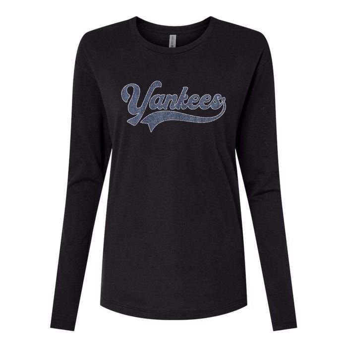 Yankee Name Vintage Retro Womens Cotton Relaxed Long Sleeve T-Shirt