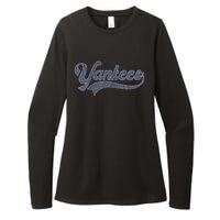 Yankee Name Vintage Retro Womens CVC Long Sleeve Shirt