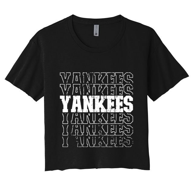Yankee Name Vintage Retro Sports Lover Crop Top