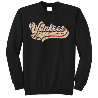 Y.A.N.K.E.E.S Name Vintage Retro Baseball Lovers Sweatshirt