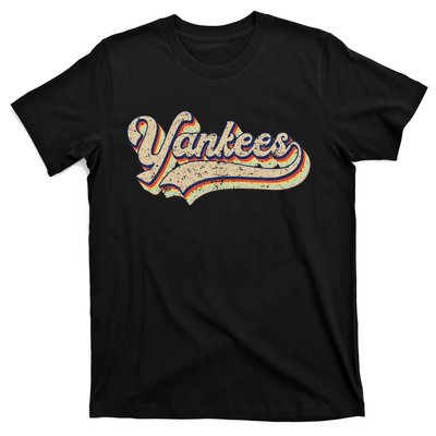 Y.A.N.K.E.E.S Name Vintage Retro Baseball Lovers T-Shirt