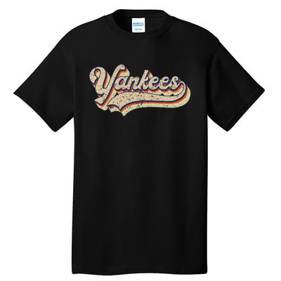 Y.A.N.K.E.E.S Name Vintage Retro Baseball Lovers Tall T-Shirt