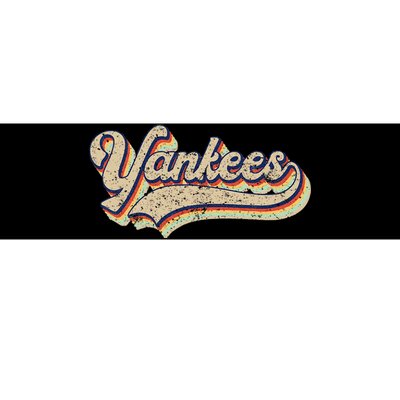 Y.A.N.K.E.E.S Name Vintage Retro Baseball Lovers Bumper Sticker