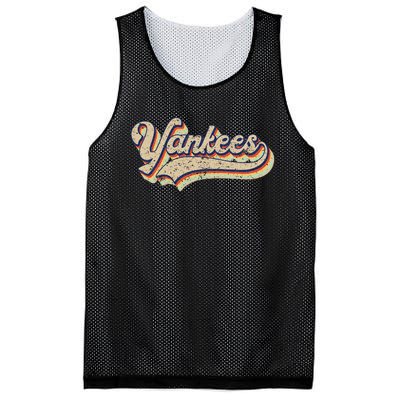 Y.A.N.K.E.E.S Name Vintage Retro Baseball Lovers Mesh Reversible Basketball Jersey Tank