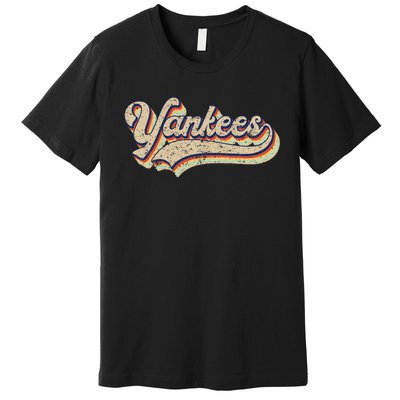 Y.A.N.K.E.E.S Name Vintage Retro Baseball Lovers Premium T-Shirt