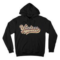 Y.A.N.K.E.E.S Name Vintage Retro Baseball Lovers Tall Hoodie