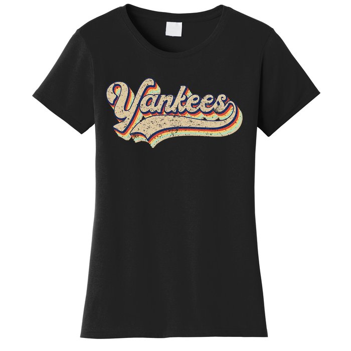 Y.A.N.K.E.E.S Name Vintage Retro Baseball Lovers Women's T-Shirt