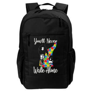 YouLl Never Walk Alone Cute Autism Father Daughter Daily Commute Backpack