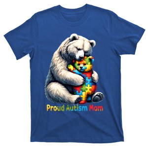 YouLl Never Walkalone Autism Mama Mom Bear Support Autism Gift T-Shirt