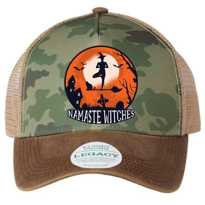 Yoga Namaste Witches Halloween Gift Legacy Tie Dye Trucker Hat