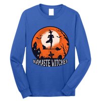 Yoga Namaste Witches Halloween Gift Long Sleeve Shirt