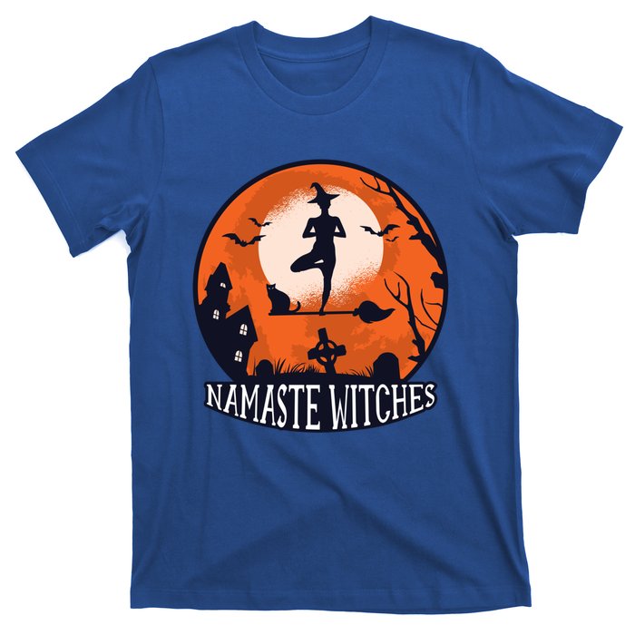 Yoga Namaste Witches Halloween Gift T-Shirt