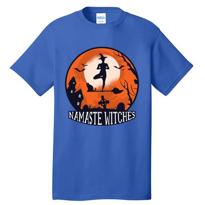 Yoga Namaste Witches Halloween Gift Tall T-Shirt