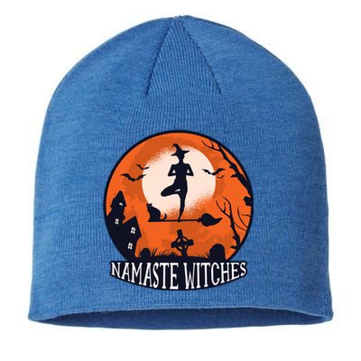 Yoga Namaste Witches Halloween Gift Sustainable Beanie