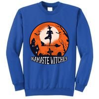 Yoga Namaste Witches Halloween Gift Tall Sweatshirt