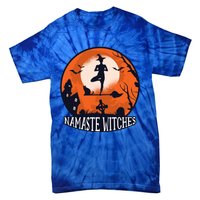 Yoga Namaste Witches Halloween Gift Tie-Dye T-Shirt