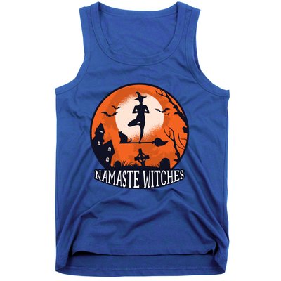 Yoga Namaste Witches Halloween Gift Tank Top