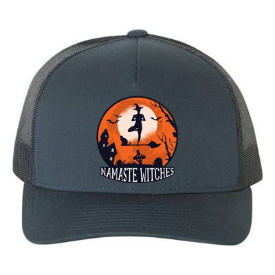 Yoga Namaste Witches Halloween Gift Yupoong Adult 5-Panel Trucker Hat