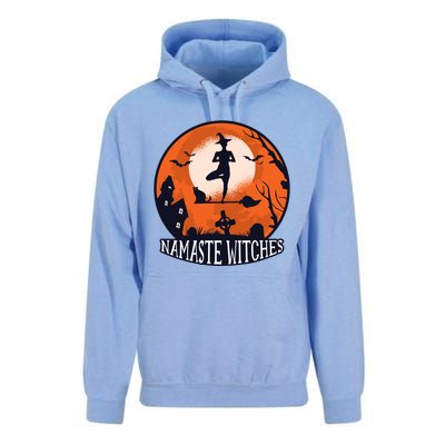 Yoga Namaste Witches Halloween Gift Unisex Surf Hoodie