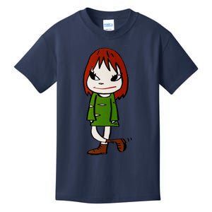 Yoshitomo Nara Walking Girl Painting Kids T-Shirt