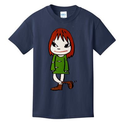 Yoshitomo Nara Walking Girl Painting Kids T-Shirt