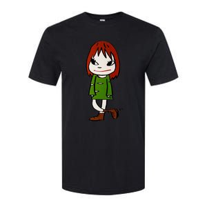 Yoshitomo Nara Walking Girl Painting Softstyle® CVC T-Shirt